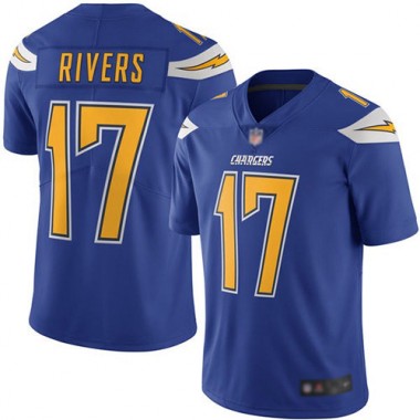 Los Angeles Chargers NFL Football Philip Rivers Electric Blue Jersey Men Limited  #17 Rush Vapor Untouchable->los angeles chargers->NFL Jersey